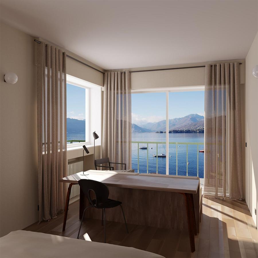 Hotel La Dama del Porto Laveno-Mombello Esterno foto